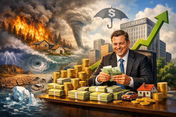 Profiteure der Klima-Panikindustrie: Die Versicherungswirtschaft