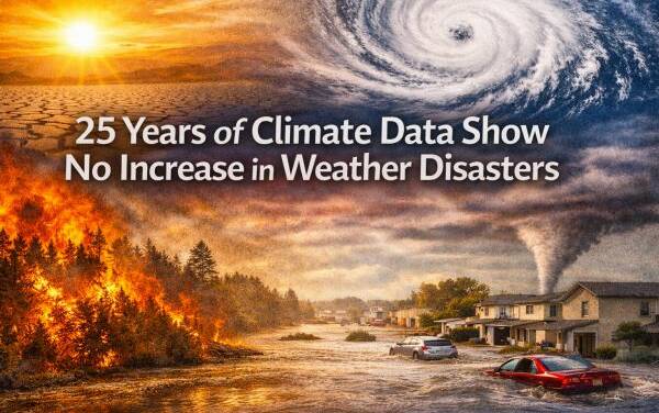 25 Jahre mit Klima-Daten zeigen keine Zunahme von Wetterkatastrophen