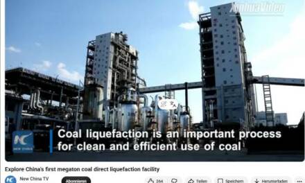 China verarbeitet gewaltige 380 Millionen Tonnen Kohle zu Gas, Benzin, Kunststoffen und Düngemitteln.