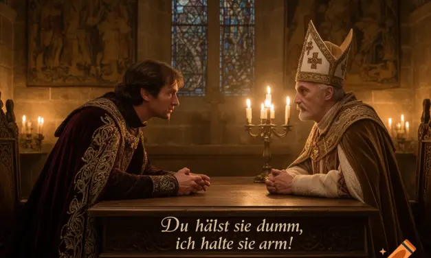 Du hältst sie dumm, ich halt´sie arm, sagte der Fürst zum Bischof