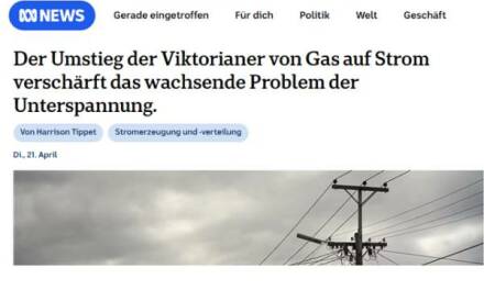 Ein marodes Stromnetz! Im Eifer, Victoria mit Strom zu versorgen, sinkt die Spannung zu stark für Ladestationen für Elektrofahrzeuge, Mikrowellen und Kochfelder.