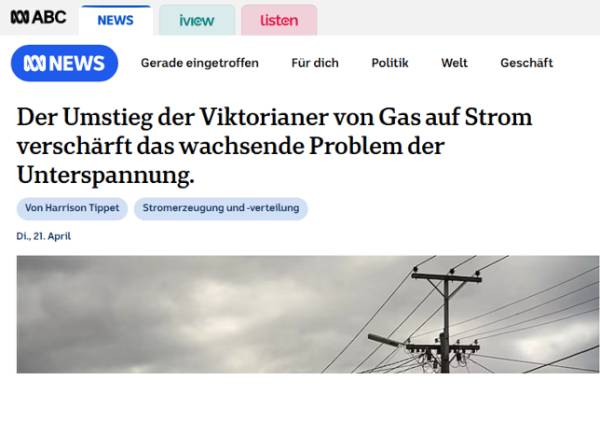 Ein marodes Stromnetz! Im Eifer, Victoria mit Strom zu versorgen, sinkt die Spannung zu stark für Ladestationen für Elektrofahrzeuge, Mikrowellen und Kochfelder.