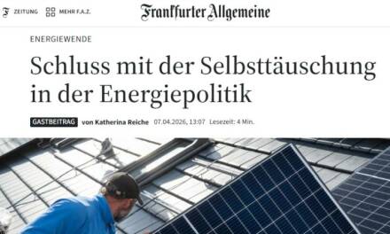 Risse im Klimakonsens? Deutschlands Energieministerin gibt zu, dass erneuerbare Energien das Land ruinieren.