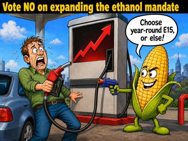 Stoppt die Mais- und Öllobbyisten – noch mehr Ethanol ins Benzin zu mischen!