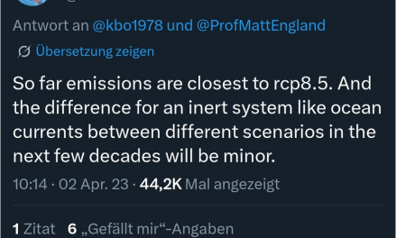 Stefan Rahmstorf im Kreuzfeuer – erst RCP8.5 realistisch, jetzt nicht mehr…