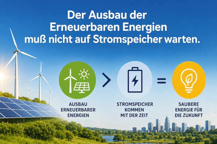 2014: „Der Ausbau der Erneuerbaren Energien muß nicht auf Stromspeicher warten.“