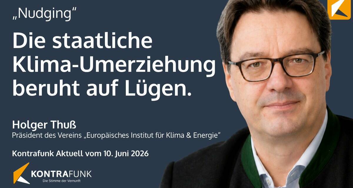 Holger Thuß: Nudging – Umerziehung der Bevölkerung unter dem Etikett „Klimaschutz“