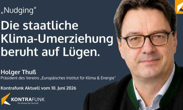 Holger Thuß: Nudging – Umerziehung der Bevölkerung unter dem Etikett „Klimaschutz“