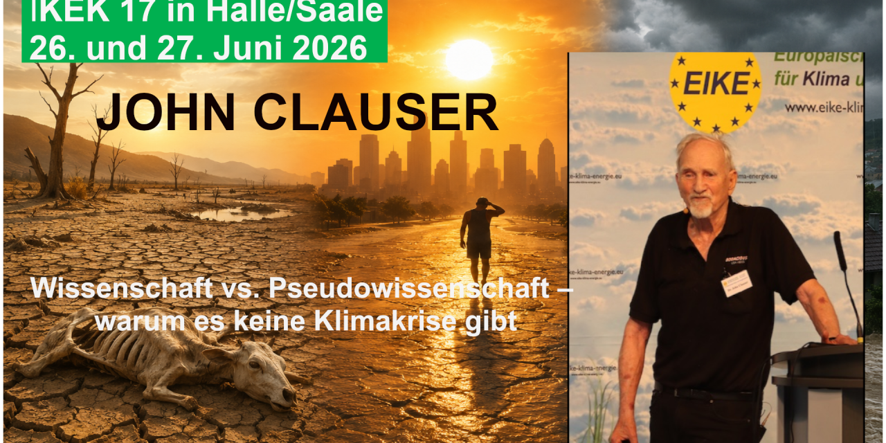 Wissenschaft vs. Pseudowissenschaft – Warum es keine Klimakrise gibt. John Clauser ENGLISCH