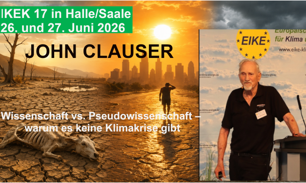 Wissenschaft vs. Pseudowissenschaft – Warum es keine Klimakrise gibt. John Clauser ENGLISCH