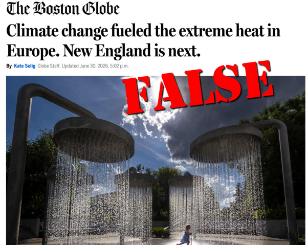 Nein, <em>Boston Globe</em>, Hitzewellen gab es schon vor dem Klimawandel