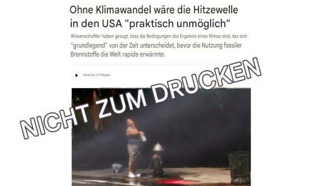 Nein, <em>New York Times</em>, der Klimawandel ist nicht die Ursache für die derzeitigen Hitzewellen