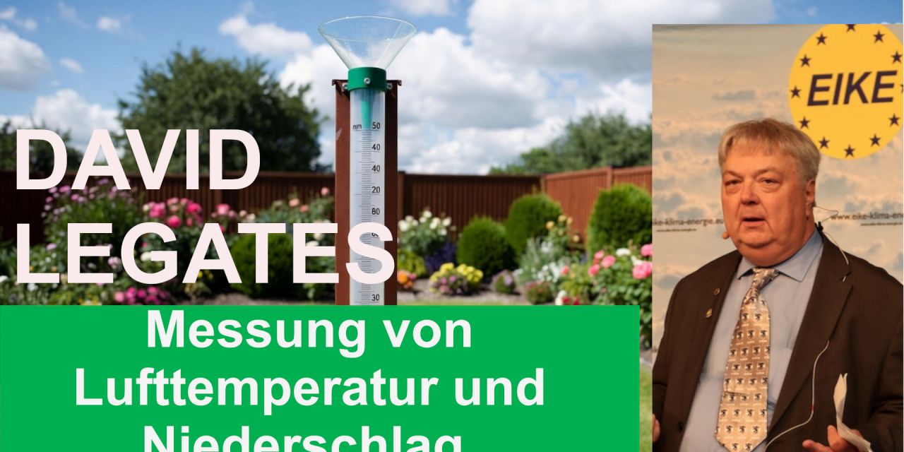 Messung von Lufttemperatur und Niederschlag für die Bewertung des Klimawandels – David Legates