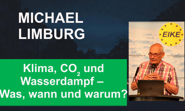 Klima, CO₂ und Wasserdampf – Was, wann und warum? Michael Limburg