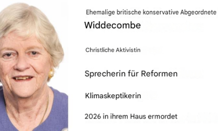 Prominente britische Klimaskeptikerin und christliche Aktivistin Ann Widdecombe wurde in ihrem Haus ermordet