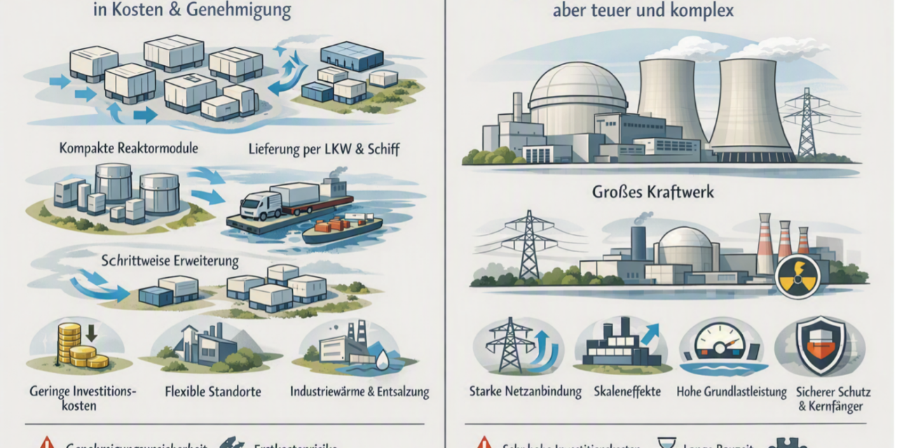 Kernenergie: Rückenwind für Kleinreaktoren –  Ist Small aber immer Beautiful?
