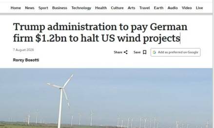 Die Trump-Regierung zahlt RWE dafür, US-Windprojekte zu stoppen – und das Geld stattdessen in Gasprojekte zu „reinvestieren“.