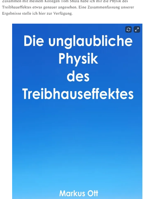 Rezension zu „Demontage des CO2-Betrugs“ des Autors Dr. Markus Ott