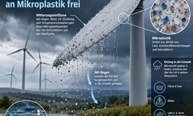 Umweltverseuchung durch Windräder: EU muß Mikroplastik-Emissionen zugeben, so halbwegs
