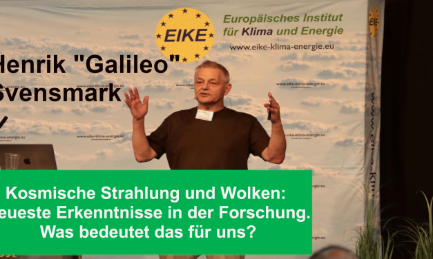 Kosmische Strahlung und Wolken – Neueste Forschungsergebnisse von Henrik Svensmark