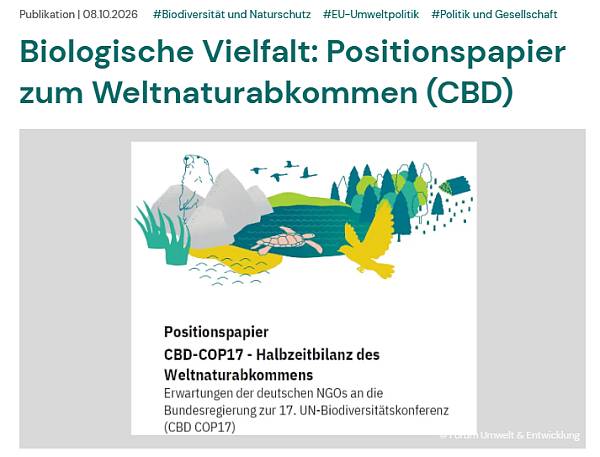 UN-Biodiversitätsgipfel COP17 – Ganz oben auf der Tagesordnung steht die weltweite Umsetzung der „30×30“-Initiative.