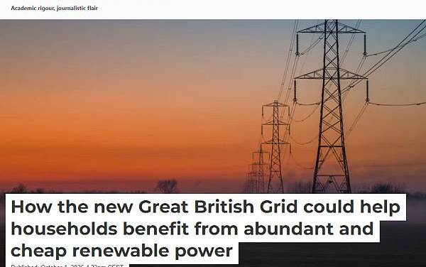 Ein Professor der Universität Reading, UK erklärt, worauf die Briten verzichten müssen, wenn erneuerbare Energien nicht verfügbar sind – es sei denn, man ist reich.