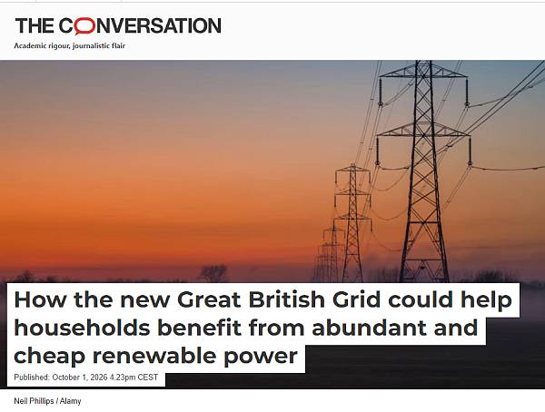 Ein Professor der Universität Reading, UK erklärt, worauf die Briten verzichten müssen, wenn erneuerbare Energien nicht verfügbar sind – es sei denn, man ist reich.