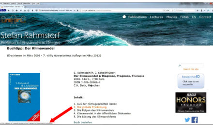 Stefan @Rahmstorf entfernt peinlichen Beweislink zu „DER KLIMAWANDEL“ !!